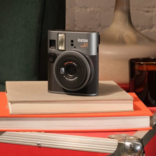 Fijifilm instax mini 41 Sofortbildkamera mit Blitz, Schwarz