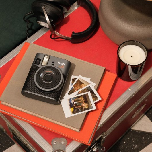 Fijifilm instax mini 41 Sofortbildkamera mit Blitz, Schwarz