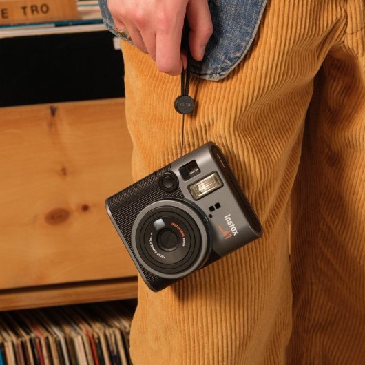 Fijifilm instax mini 41 Sofortbildkamera mit Blitz, Schwarz