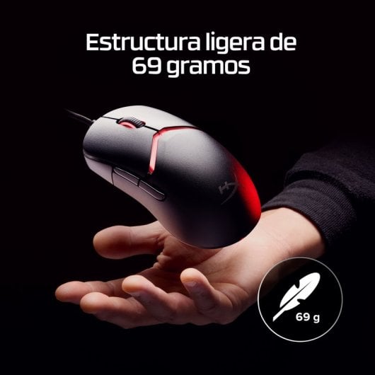 HyperX Pulsefire Saga Rato Gaming RGB Sensor 26K 8000Hz 6 Botões Preto