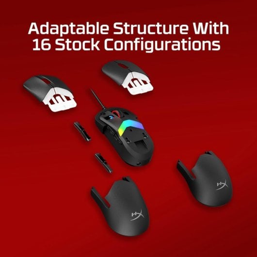HyperX Pulsefire Saga Ratón Gaming RGB Sensor 26K 8000Hz 6 Botones Negro