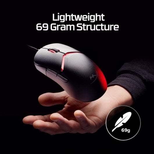 HyperX Pulsefire Saga Ratón Gaming RGB Sensor 26K 8000Hz 6 Botones Negro