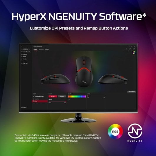 HyperX Pulsefire Saga Ratón Gaming RGB Sensor 26K 8000Hz 6 Botones Negro