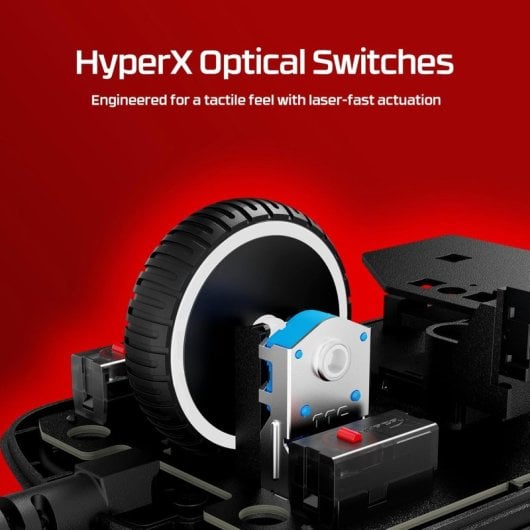 HyperX Pulsefire Saga Ratón Gaming RGB Sensor 26K 8000Hz 6 Botones Negro