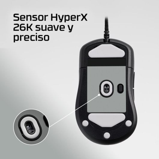 HyperX Pulsefire Saga Rato Gaming RGB Sensor 26K 8000Hz 6 Botões Preto