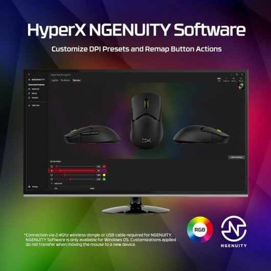 HyperX Pulsefire Saga Pro Ratón Inalámbrico Gaming RGB 12 Botones Negro