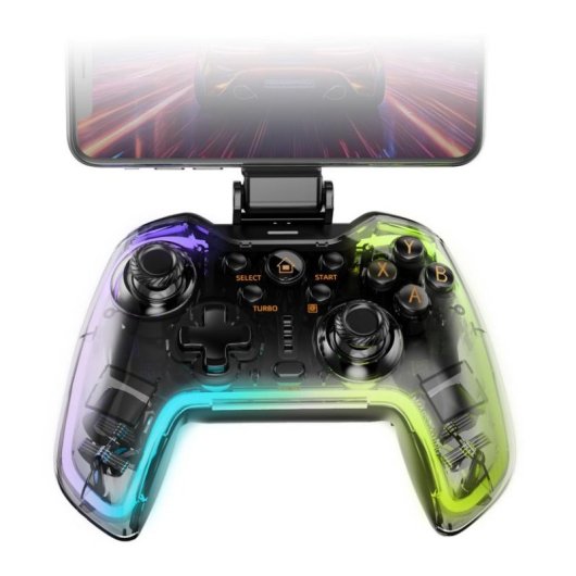 Gamepad Mars Gaming MGP-BT2 Bluetooth 5.0 RGB Neon Suporte Universal
