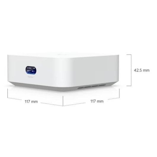 Ubiquiti UniFi Express 7 Gateway com Portas de Ligação Cloud 10G Escalável em Mesh WiFi 7 Branco