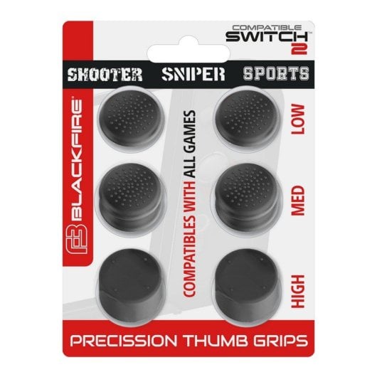 Blackfire Kit de Grips de Precisão 6-em-1 para Nintendo Switch 2