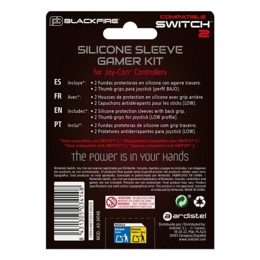 Blackfire Fundas de Silicona Protectoras para Joy-Con para Nintendo Switch 2