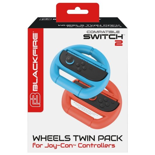 Blackfire Joy-Con Racing Wheels Kit Grips Volantes para Nintendo Switch 2