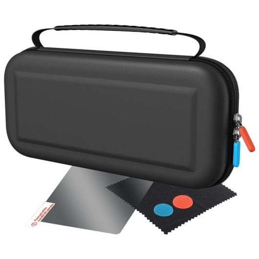 Blackfire Travel Kit Case/Gehärtetes Glas/Griffe/Chamois für Nintendo Switch 2