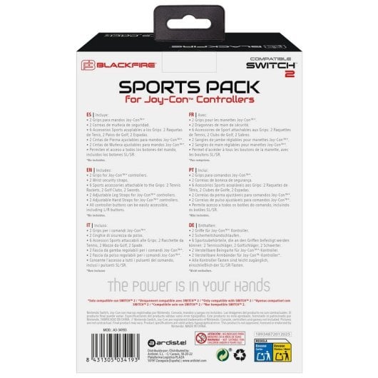 Blackfire Sports Pack 14 en 1 para Nintendo Switch 2