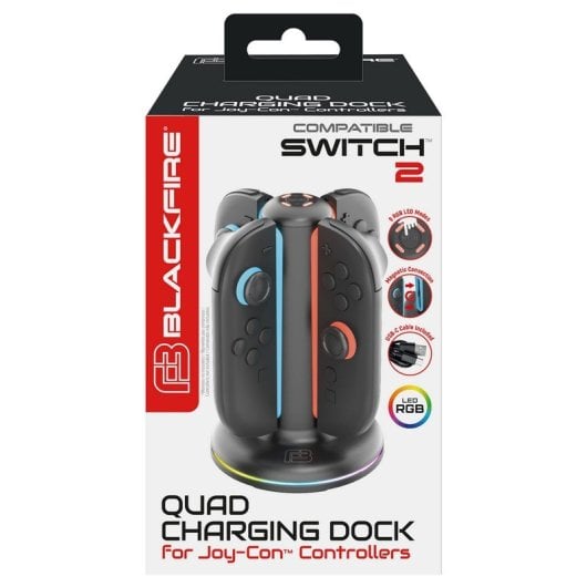 Blackfire Quad-Ladedock für Nintendo Switch 2