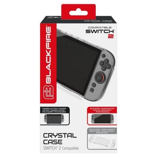 Blackfire Crystal Case Protector Rígido y Transparente Modular para Nintendo Switch 2