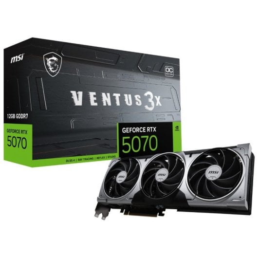 MSI GeForce RTX 5070 VENTUS 3X OC 12GB GDDR7 Reflex 2 RTX AI DLSS4