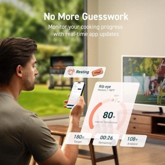 Termómetro Cosori Smart Meat Chef Edition Bluetooth IP67 Preto