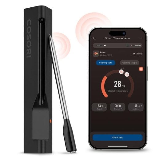Termómetro Cosori Smart Meat Chef Edition Bluetooth IP67 Preto