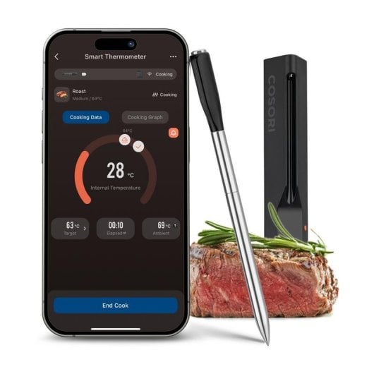 Termómetro Cosori Smart Meat Chef Edition Bluetooth IP67 Preto
