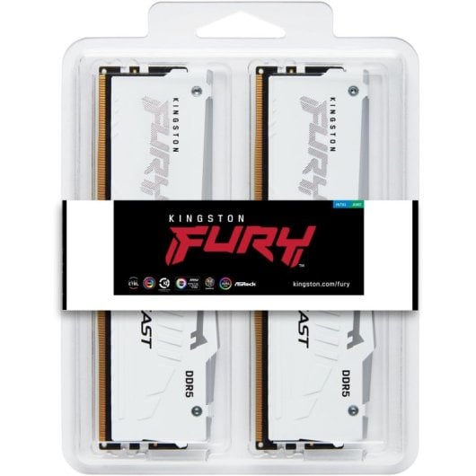 Kingston FURY Beast RGB DDR5 6000MHz 32GB 2x16GB CL30 Dual Intel XMP 3.0 y AMD EXPO