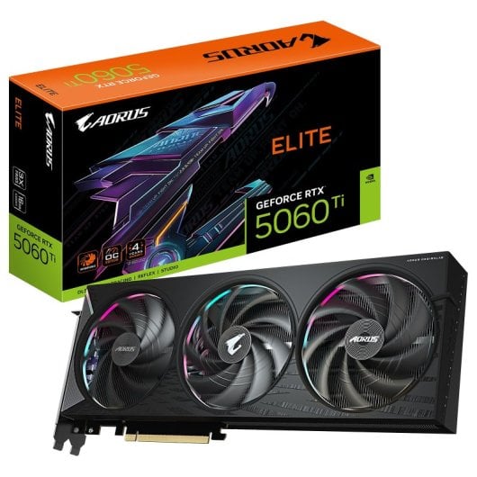 Gigabyte AORUS GeForce RTX 5060 Ti ELITE 16GB GDDR7 Reflex 2 RTX AI DLSS4