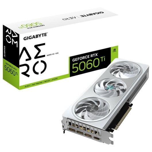 Gigabyte GeForce RTX 5060 Ti AERO OC 16GB GDDR7 Reflex 2 RTX AI DLSS4