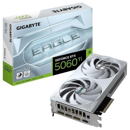Gigabyte GeForce RTX 5060 Ti EAGLE OC ICE 16GB GDDR7 Reflex 2 RTX AI DLSS4