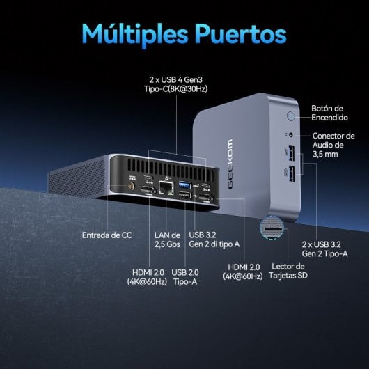 GEEKOM GT12 Pro Mini Pc Intel Core i9-12900HK/32GB/1TB SSD