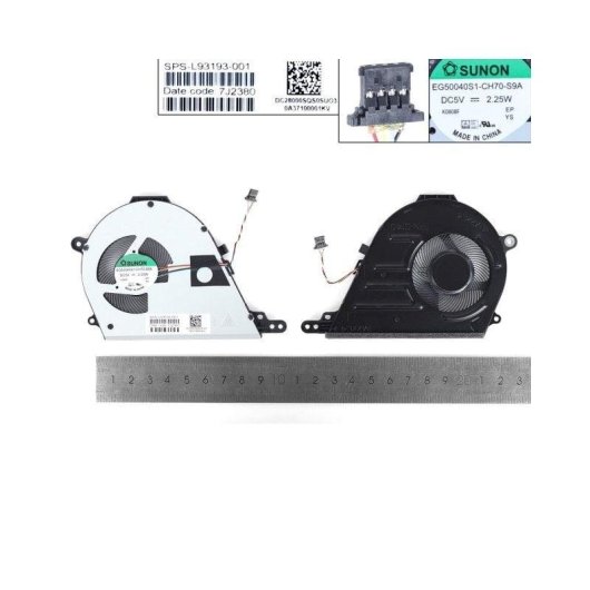 Ventilador para Portátil HP Chromebook 15-DE TPN-C140ORG L54807-001