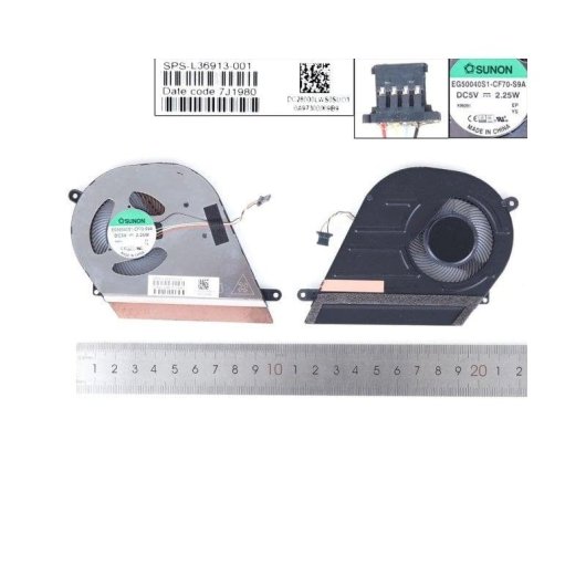Ventilador HP Chromebook x360 14-DA G1 TPN-C138