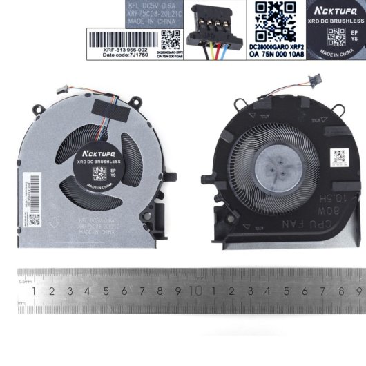 Ventilador Para Computadora Portátil Hp 16-d/e Tpn-q263 Q264 M75721 M75723 80wcpu, Copia Alta
