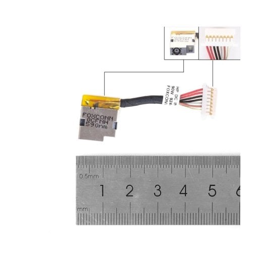 Conector DC de Carga para HP Probook 430 440 450 470 G5 G6 G7 924444-f30 5 Cm 92444