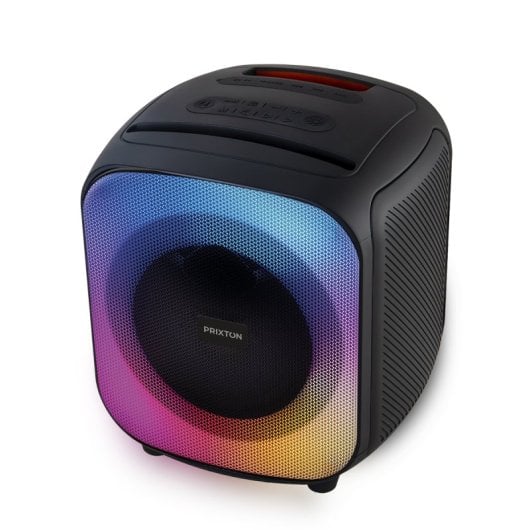 Prixton Jaia Altifalante Karaoke Bluetooth com USB/Cartão TF/Rádio FM/AUX 40W Preto