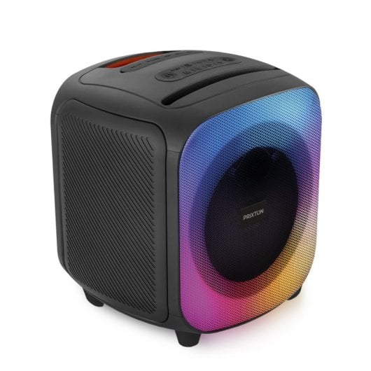 Prixton Jaia Altifalante Karaoke Bluetooth com USB/Cartão TF/Rádio FM/AUX 40W Preto