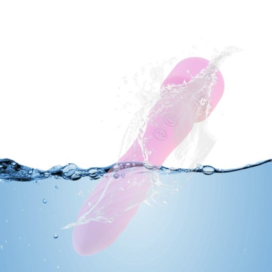 Hugbox Vibrador Wand Y Vibrador Femenino 20 Programas Rosa