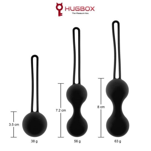 Kit Juguetes Eróticos Hugbox Vibrador Wand y Bolas de Geisha
