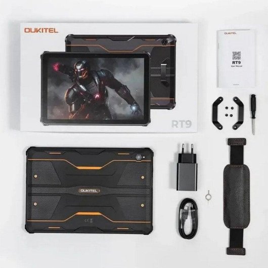 Tablet Oukitel RT9 4G 10,1" 6GB 256GB Negra Naranja