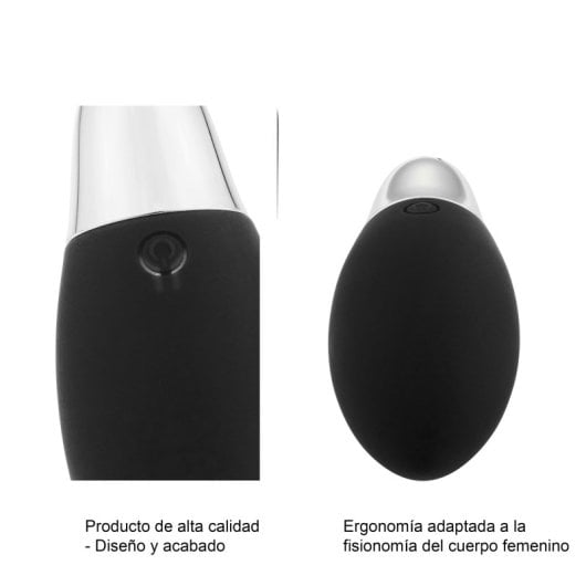 Hugbox Huevo Vibrador Vibrador Femenino con Mando A Distancia 11 Programas Negro