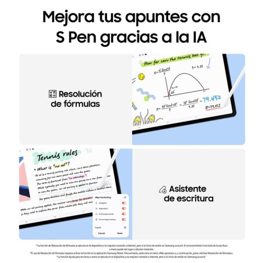 Samsung Galaxy Tab S10 FE Plus WiFi 13.1" WQXGA+ 8GB/128GB Android 15 Gris Versión Importada EU