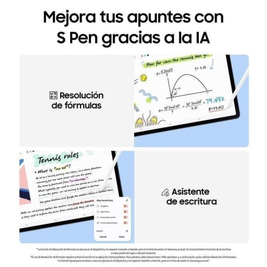 Tablet Samsung Galaxy Tab S10 FE Wi-Fi 10,9" Azul 8GB Stylus Pen 128GB IP68