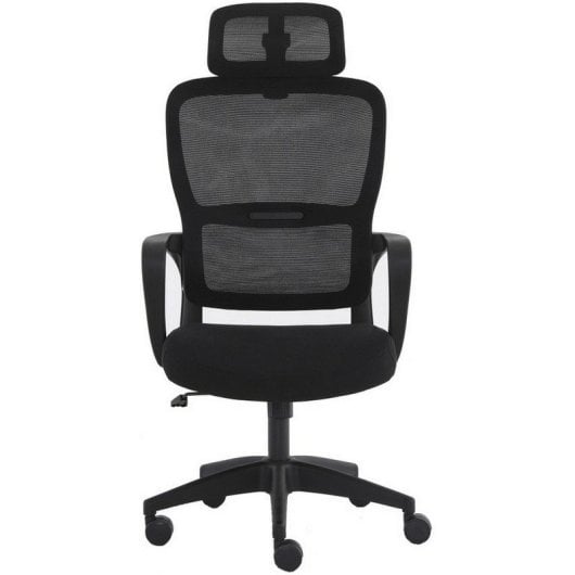 Home Heavenly Xuliana Silla de Oficina Giratoria y Regulable Textil Negro