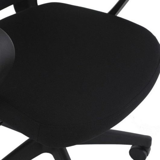 Home Heavenly Xuliana Silla de Oficina Giratoria y Regulable Textil Negro