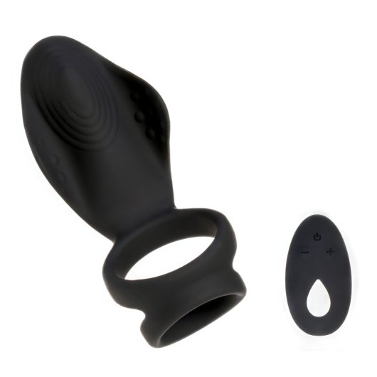 Hugbox Anillo Vibrador Y Masturbador para Hombre 10 Programas Negro