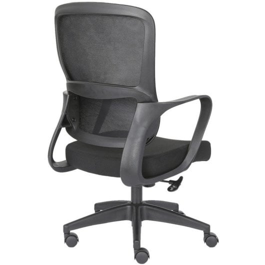 Home Heavenly Taxana Silla de Oficina Giratoria y Regulable Textil Negro