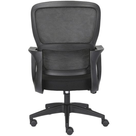 Home Heavenly Taxana Silla de Oficina Giratoria y Regulable Textil Negro