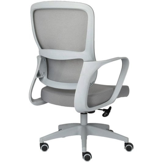 Home Heavenly Taxana Silla de Oficina Giratoria y Regulable Textil Gris