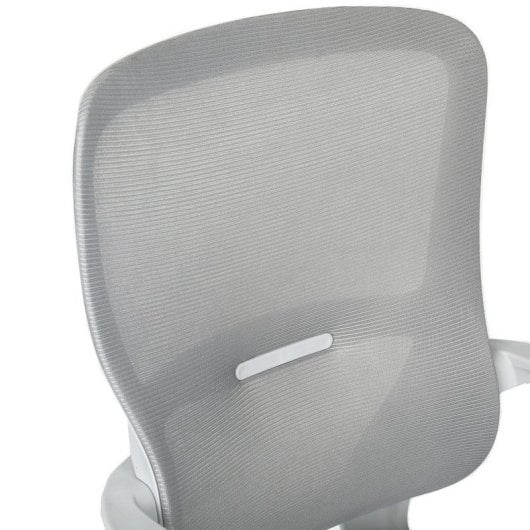Home Heavenly Taxana Silla de Oficina Giratoria y Regulable Textil Gris
