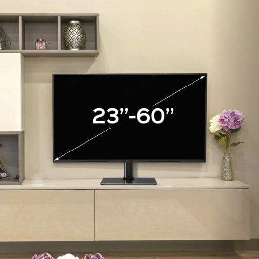 Unykach Soporte TV de Sobremesa para Pantallas Planas y Curvas de 23"-60" 40Kg Máx. VESA 400x400mm