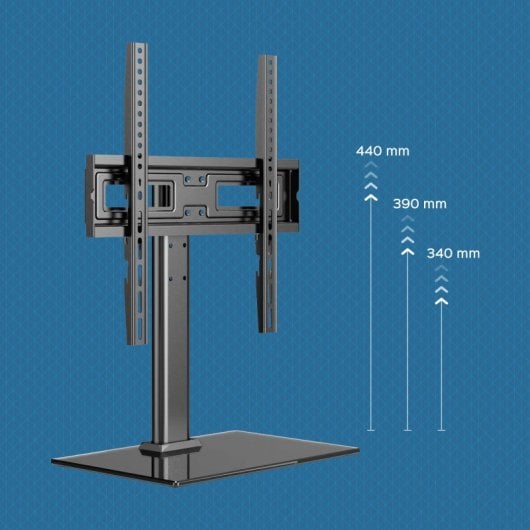 Unykach Soporte TV de Sobremesa para Pantallas Planas y Curvas de 23"-60" 40Kg Máx. VESA 400x400mm