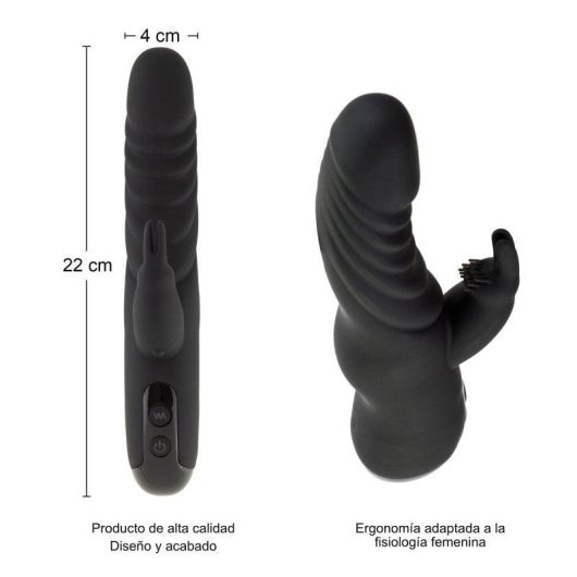 Vibrador Coelho Hugbox 10 Programas Preto Estimulação Intensa